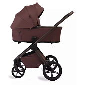 Коляска 2 в 1 Peppy Monaco Plus Burgundy рама коричневая 01
